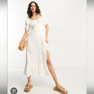 House of Harlow 1960 White Midi Dress